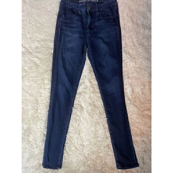 Dark Blue American Eagle Highrise Jeggings size 4 - Picture 14 of 14